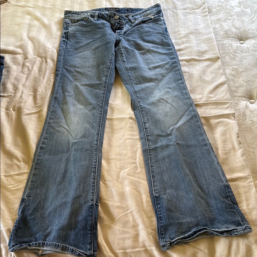 Lucky Brand Blue Flare Wide Leg Jeans